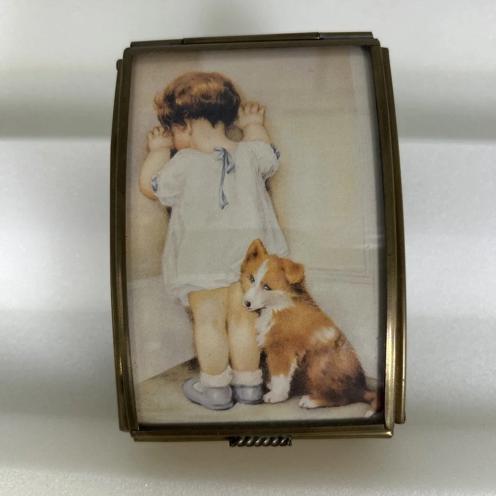 Vintage Via Vermont Trinket Box 